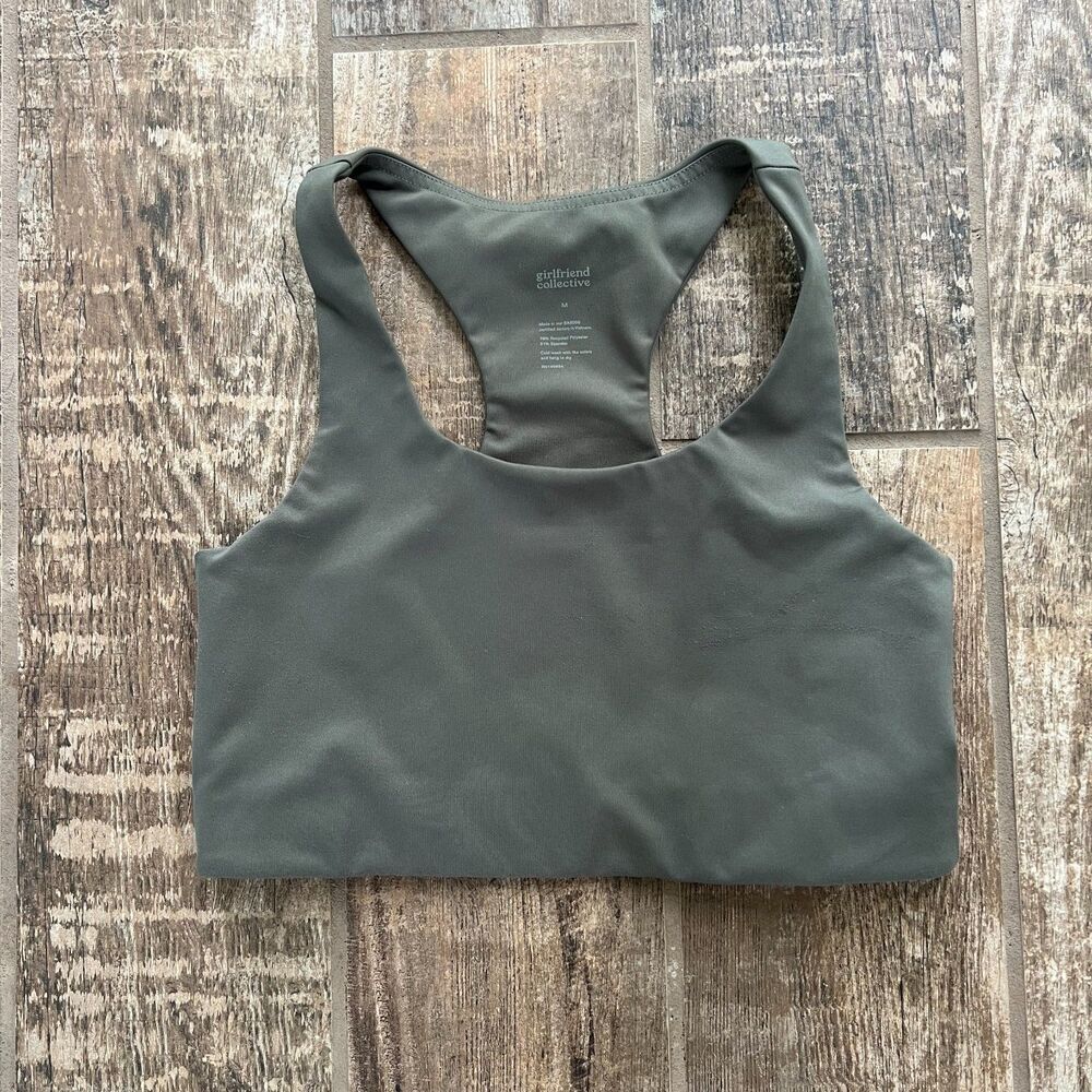 Girlfriend Collective Olive Sports Bra Women's Medium